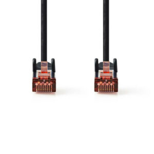 CABLE RJ45 CAT-6 S/FTP (8P8C) Male-(8P8C) Male 5m Noir – Image 2