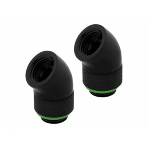 Alternative view of CORSAIR Hydro X Series XF Embout 45° rotatif - Noir (x 2)