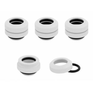 Alternative view of CORSAIR Hydro X Series XF Connecteur - Blanc (x 4)