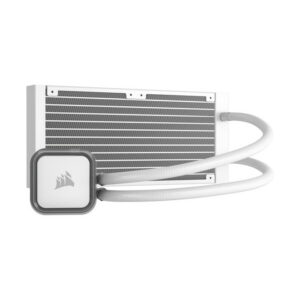 Alternative view of CORSAIR iCUE H100i RGB ELITE Liquid CPU Cooler - White