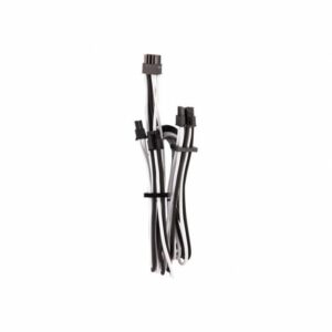 CORSAIR Premium m Sleeved Split PCIe T4 Blanc/Noir