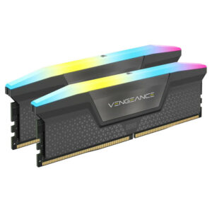 CORSAIR VENGEANCE RGB DDR5 Cool Grey DDR5 6000 32GB (2X16G) NOIR – Image 2