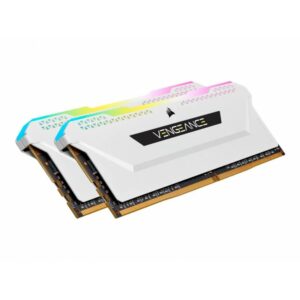 Alternative view of CORSAIR VENGEANCE RGB PRO D4 3200 32G (2x16G) CMH32GX4M2E3200C16W BLANC