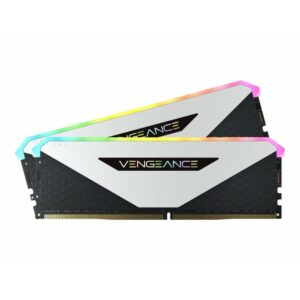 CORSAIR Vengeance RGB RT 16G (2x8G) DDR4 3200MHz Blanc – Image 2