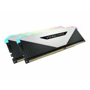 CORSAIR Vengeance RGB RT 16G (2x8G) DDR4 3200MHz Blanc – Image 3
