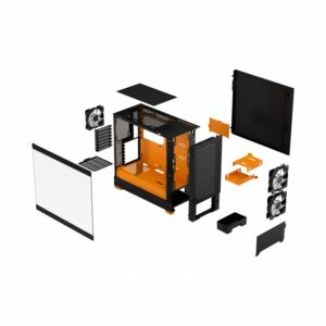 Fractal Design Pop Air RGB Orange Core TG Clear Tint – Image 6