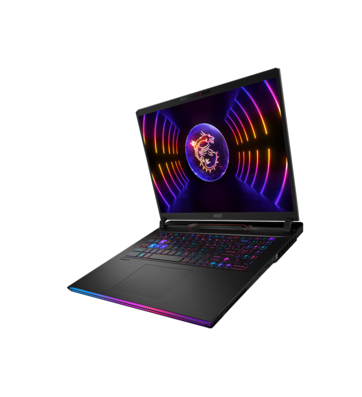 MSI Gaming Raider GE78HX 13VG-004FR Ordinateur portable 43,2 cm (17") Quad HD+ Intel® Core? i9 i9-13950HX 32 Go DDR5-SDRAM 2 To SSD NVIDIA GeForce RTX 4070 Wi-Fi 6E (802.11ax) Windows 11 Pro Noir