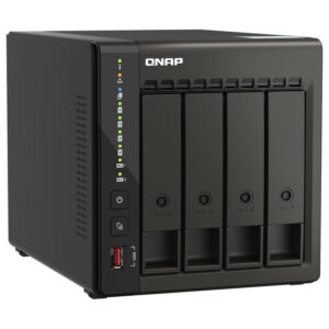 Alternative view of QNAP TS-453E NAS Tower Ethernet/LAN Noir J6412