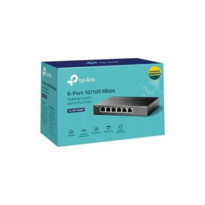 TP-LINK TL-SF1006P - Switch de bureau 6 ports 10/100 Mbps avec 4 ports PoE+ – Image 3