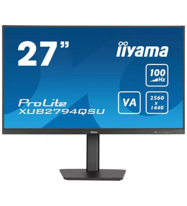 iiyama ProLite XUB2794QSU-B6 27"W LCD Business WQHD VA écran plat de PC 68,6 cm (27")