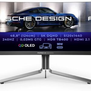 Alternative view of AOC Porsche PD49 écran plat de PC 124,5 cm (49") 5120 x 1440 pixels