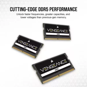 Alternative view of CORSAIR VENGEANCE SODIMM DDR5 16 GO (1X 16GO)  4800 MHZ NOIR
