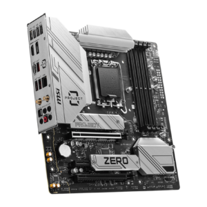 Alternative view of MSI B760M PROJECT ZERO