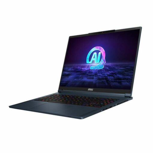 MSI Stealth 16 AI Studio A1VIG-003FR Ordinateur portable 40,6 cm (16") UHD+ Intel Core Ultra 9 185H 32 Go DDR5-SDRAM 1 To SSD NVIDIA GeForce RTX 4090 Wi-Fi 7 (802.11be) Windows 11 Pro Bleu