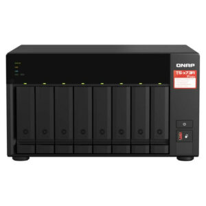 Alternative view of QNAP TS-873A NAS Tower Ethernet/LAN Noir V1500B