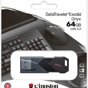 Kingston Technology DataTraveler 64GB Portable USB 3.2 Gen 1 Exodia Onyx – Image 2