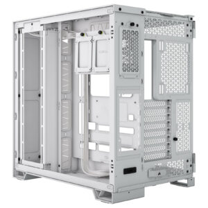 Alternative view of CORSAIR 6500X Mid-Tower Dual Chamber PC Case-WHITE