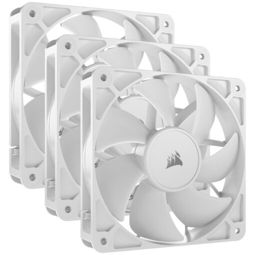 CORSAIR RS120 120mm PWM Fans Triple Pack  White