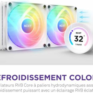 NZXT Kraken Elite 360 RGB Processeur Refroidisseur de liquide tout-en-un 12 cm Blanc 1 pièce(s) – Image 5