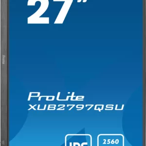 iiyama ProLite XUB2797QSU-B2 écran plat de PC 68,6 cm (27") 2560 x 1440 pixels 4K Ultra HD LED Noir – Image 6