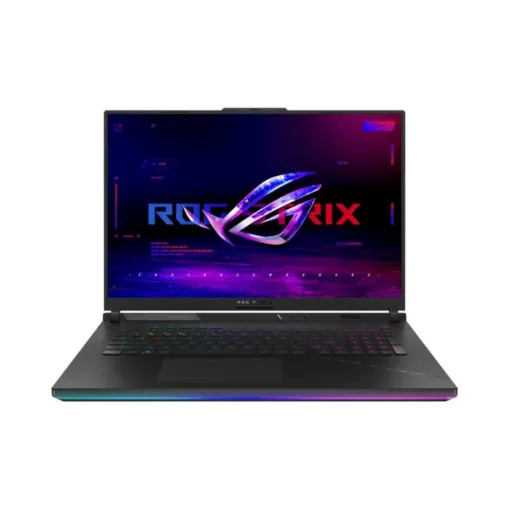 ASUS ROG Strix SCAR 18 G834JYR-R6159W Intel® Core? i9 i9-14900HX Ordinateur portable 45,7 cm (18") WQXGA 64 Go DDR5-SDRAM 2 To SSD NVIDIA GeForce RTX 4090 Wi-Fi 6E (802.11ax) Windows 11 Home Noir