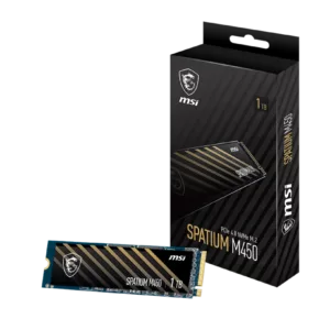 Alternative view of MSI SSD SPATIUM M450 PCIe 4.0 NVMe M.2 1TB V1 bulk