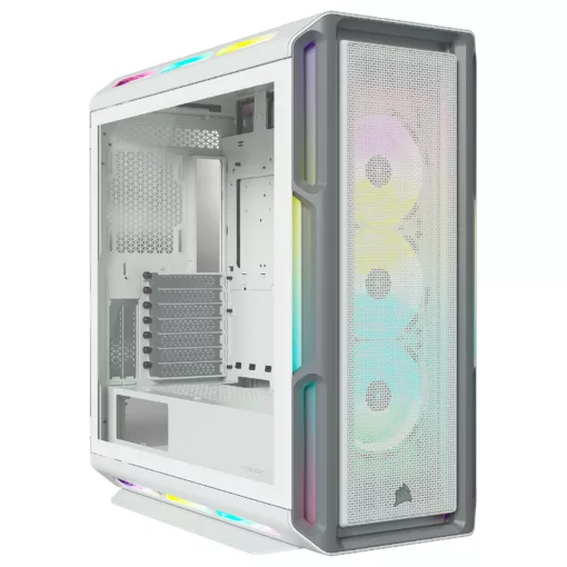 CORSAIR 5000T LX RGB Tempered Glass MT Blanc