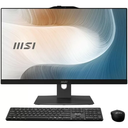 MSI Modern AM242P 12M-869FR Intel® Core? i7 i7-1255U 60,5 cm (23.8") 1920 x 1080 pixels PC All-in-One 16 Go DDR4-SDRAM 512 Go SSD Windows 11 Pro Wi-Fi 6E (802.11ax) Noir