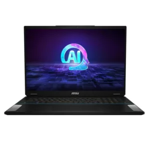 MSI Stealth 18 AI Studio A1VIG-056FR Intel Core Ultra 9 185H Ordinateur portable 45,7 cm (18") UHD+ 64 Go DDR5-SDRAM 2 To SSD NVIDIA GeForce RTX 4090 Wi-Fi 7 (802.11be) Windows 11 Pro Noir