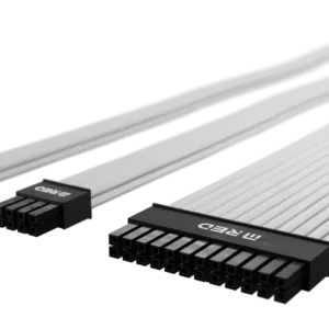 M.RED Kit ULTIMATE Braided Extension Cables - 7 pcs White – Image 2