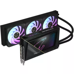 Alternative view of GIGABYTE AORUS GeForce RTX 5090 XTREME WATERFORCE 32G Carte Graphique - 32 Go GDDR7, 512 bits, PCI-E 5.0, 2655 MHz Fréquence du C?ur, 3 x DP 2.1a, 1 x HDMI 2.1b, NVIDIA DLSS 4, GV-N5090AORUSX W-32GD