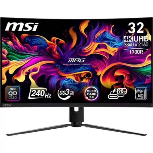 MSI MPG 321CURX QD-OLED écran plat de PC 80 cm (31.5") 3840 x 2160 pixels 4K Ultra HD Noirecra