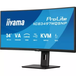 Alternative view of iiyama ProLite XCB3497WQSNP-B1 écran plat de PC 86,4 cm (34") 3440 x 1440 pixels UltraWide Quad HD LED Noir