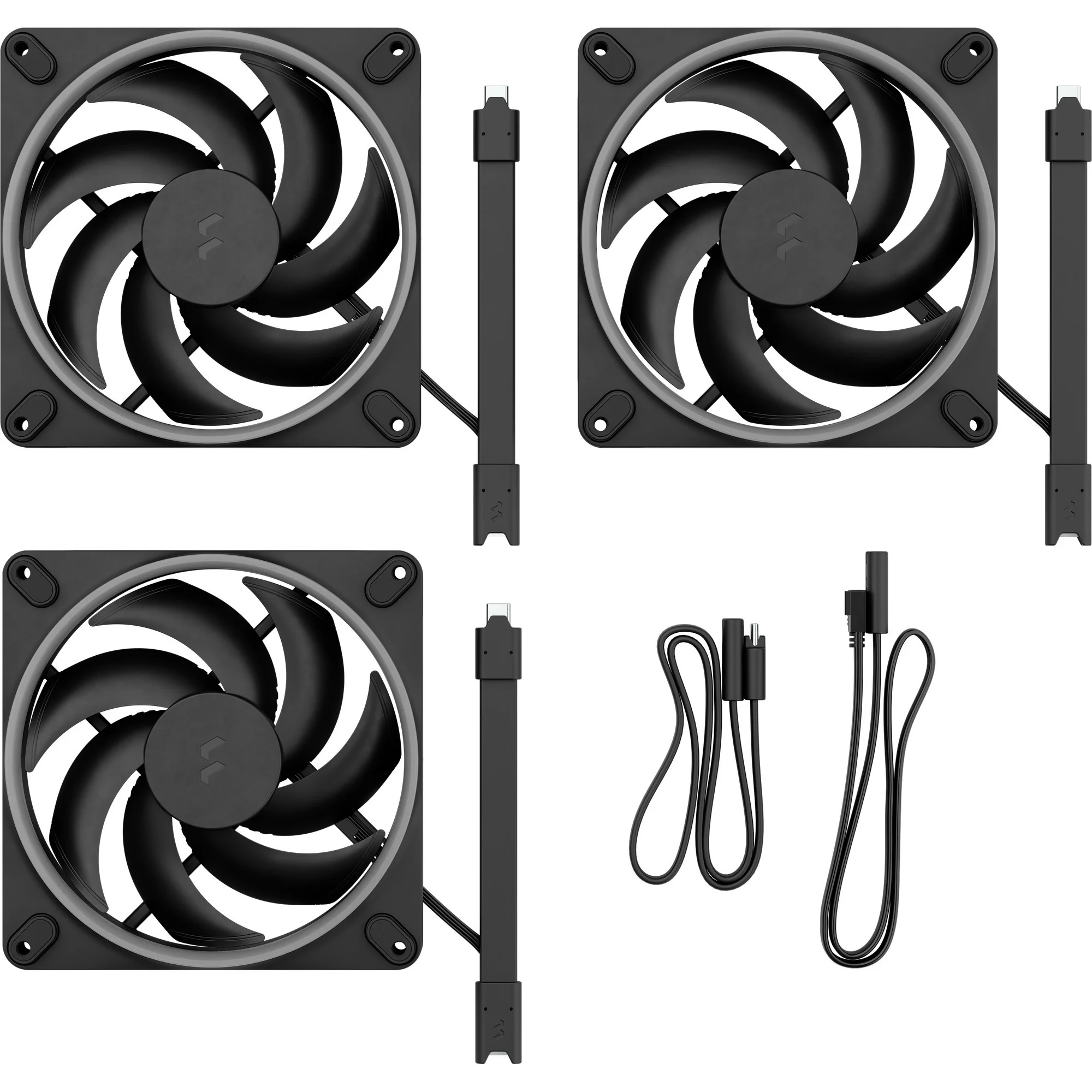 FRACTAL Momentum 12 RGB, 3-pack, Black