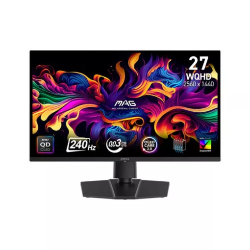 MSI MAG 271QP QD-OLED X24 écran plat de PC 67,3 cm (26.5") 2560 x 1440 pixels Wide Quad HD Noir