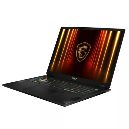 MSI Stealth A18 AI+ A3XWHG-005FR AMD Ryzen AI 9 HX 370 Ordinateur portable 45,7 cm (18") Quad HD+ 32 Go DDR5-SDRAM 2 To SSD NVIDIA GeForce RTX 5070 Ti Wi-Fi 7 (802.11be) Windows 11 Pro Noir