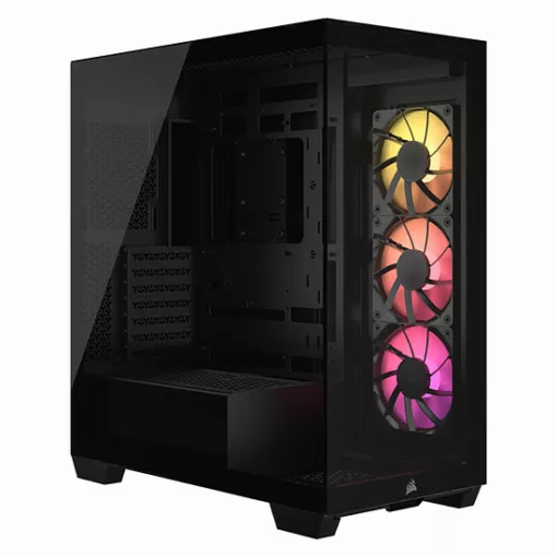 CORSAIR 3500X LX-R RGB Tempered Glass Mid-Tower PC Case, Black