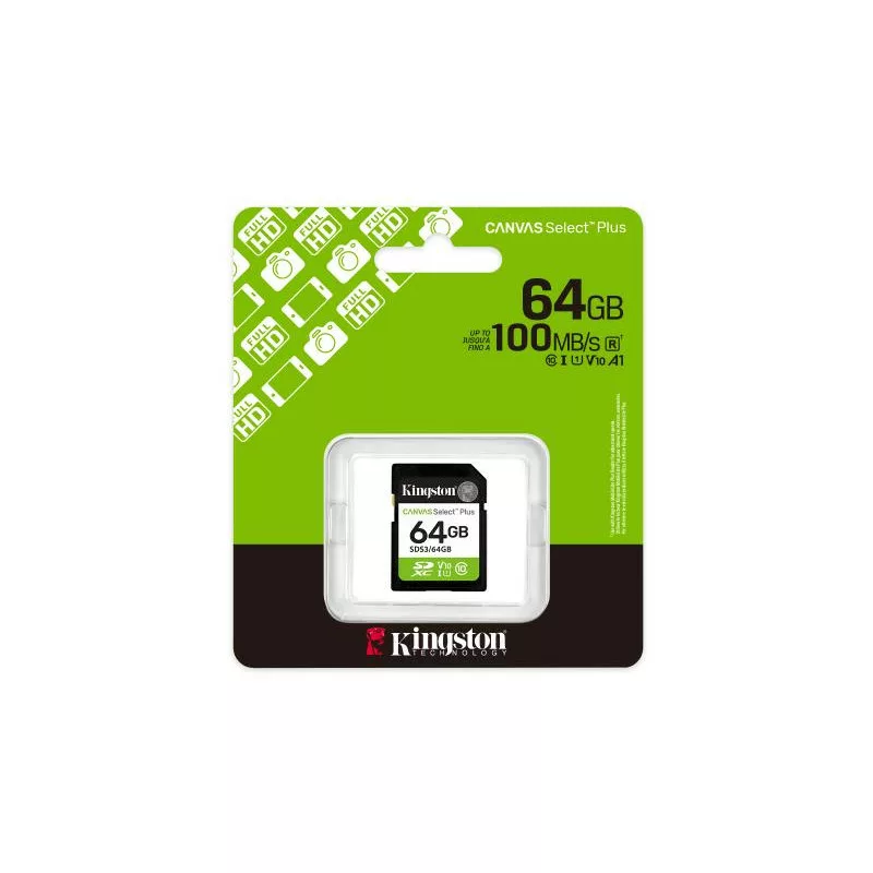 KINGSTON Carte memoire 64GB SDXC Canvas Select Plus *SDS3/64GB – Image 3
