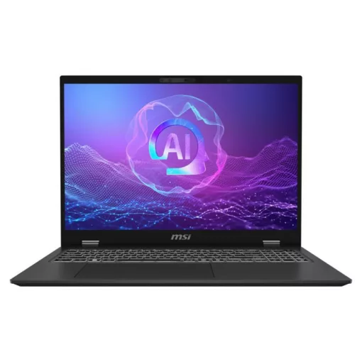 MSI Prestige 16 AI Evo B2HMG-095FR Intel Core Ultra 9 285H Ordinateur portable 40,6 cm (16") UHD+ 32 Go LPDDR5x-SDRAM 1 To SSD Wi-Fi 7 (802.11be) Windows 11 Home Gris