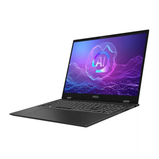 MSI Prestige 16 AI+ Evo B2VMG-004FR Copilot+ PC Intel Core Ultra 7 258V Ordinateur portable 40,6 cm (16") UHD+ 32 Go LPDDR5x-SDRAM 1 To SSD Wi-Fi 7 (802.11be) Windows 11 Pro Gris