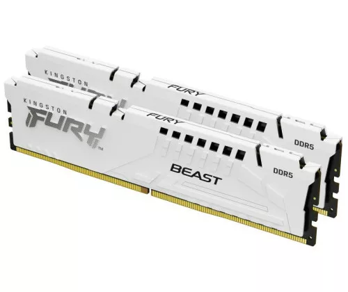 KINGSTON 32G (2x16G) D5 6000Mhz FURY Beast White EXPO*KF560C30BWEK2-32