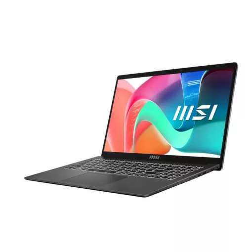MSI Modern 15 F13MG-608FR Intel® Core? i5 i5-1334U Ordinateur portable 39,6 cm (15.6") Full HD 16 Go DDR4-SDRAM 512 Go SSD Wi-Fi 6E (802.11ax) Windows 11 Pro Français Gris
