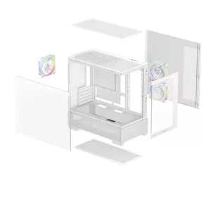 Alternative view of DEEPCOOL CG380 3F white