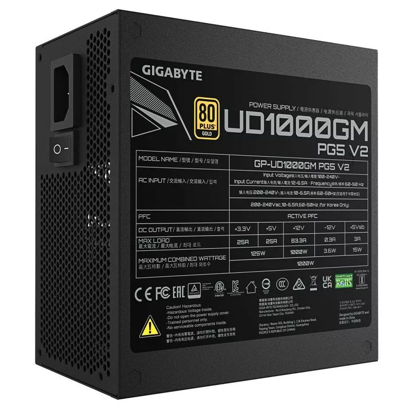 GIGABYTE 1000W - GP-UD1000GM PG5 V2 – Image 6