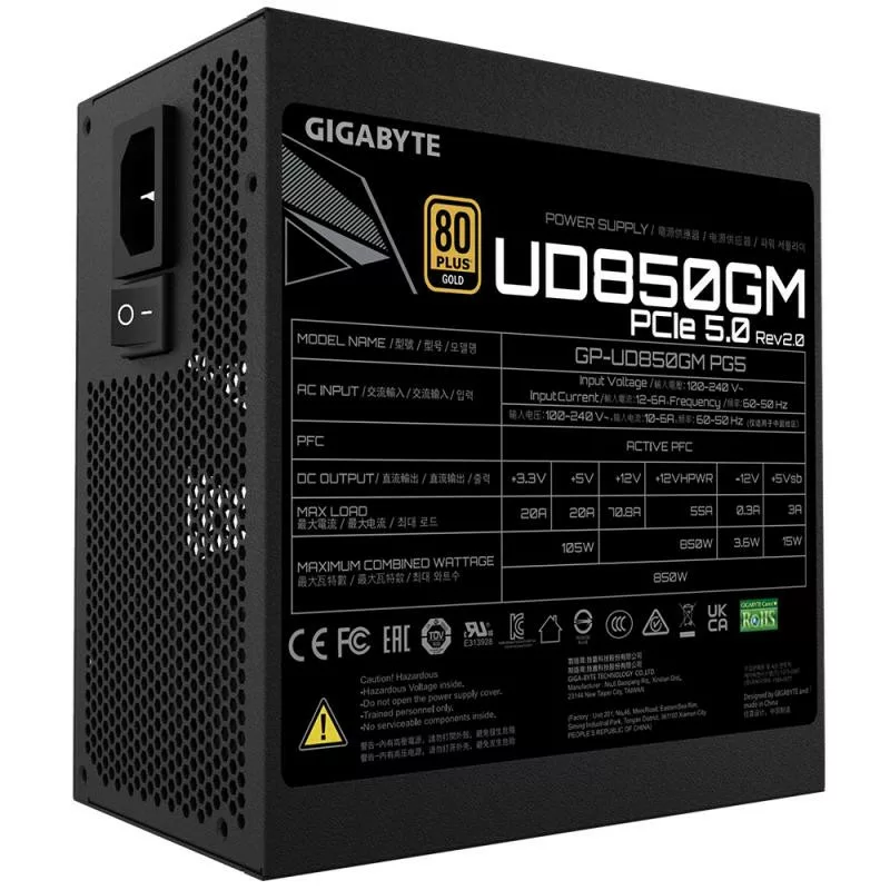 GIGABYTE 850W - GP-UD850GM PG5 V2 – Image 5
