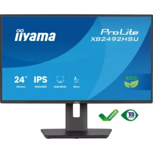 Alternative view of iiyama ProLite XB2492HSU-B1 écran plat de PC 61 cm (24") 1080 x 1920 pixels Quad HD LED Noir