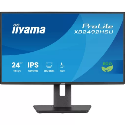 iiyama ProLite XB2492HSU-B1 écran plat de PC 61 cm (24") 1080 x 1920 pixels Quad HD LED Noir
