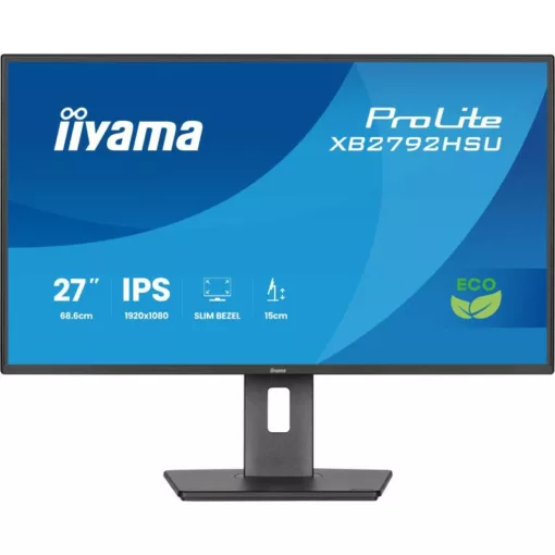 iiyama ProLite XB2792HSU-B1 écran plat de PC 68,6 cm (27") 1080 x 1920 pixels Quad HD LED Noir