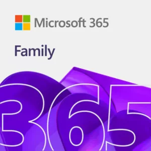 MICROSOFT 365 Family 32/64Bits 1 à 6 Utilisateurs 1an - Téléchargement