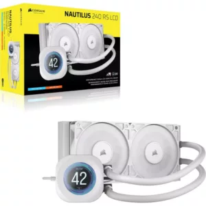 Alternative view of Corsair Nautilus 240 RS LCD Processeur Refroidisseur de liquide tout-en-un 12 cm Blanc 1 pièce(s)